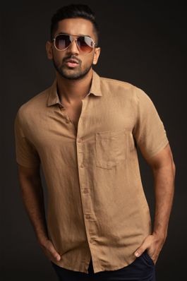 Men's Linen Shirt - Fashion 